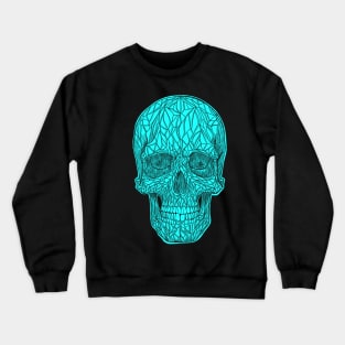 Teal skull Crewneck Sweatshirt